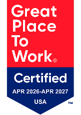 Great Place to Work USA Certified, April 2026 - April 2027 badge